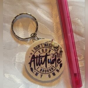 🌲BUY 1 GET 1 FREE 🌲Attitude Keychain with Skeleton Design